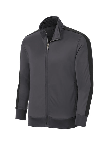 Sport-Tek  Youth Tricot Sleeve Stripe Track Jacket. YST94