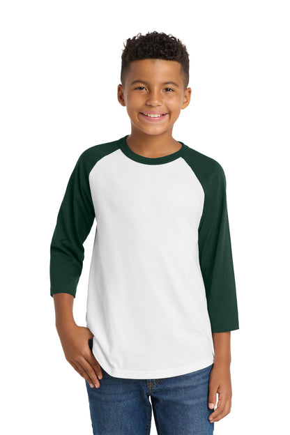 Sport-Tek Youth Colorblock Raglan Jersey.  YT200