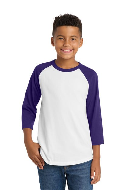 Sport-Tek Youth Colorblock Raglan Jersey.  YT200