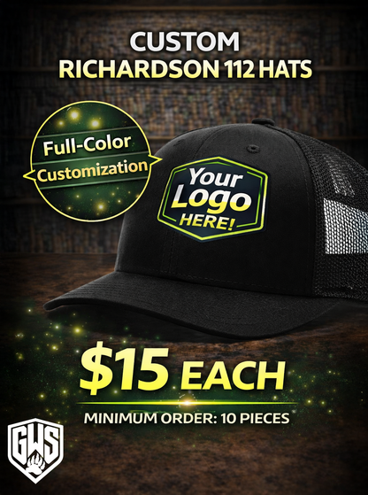 Custom Richardson 112 Hats – Full-Color Logo Printing